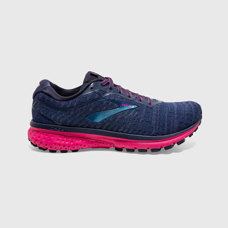 Brooks Ghost 12 Israel - Women's Road Running Shoes - Blue (76193-KJMT)